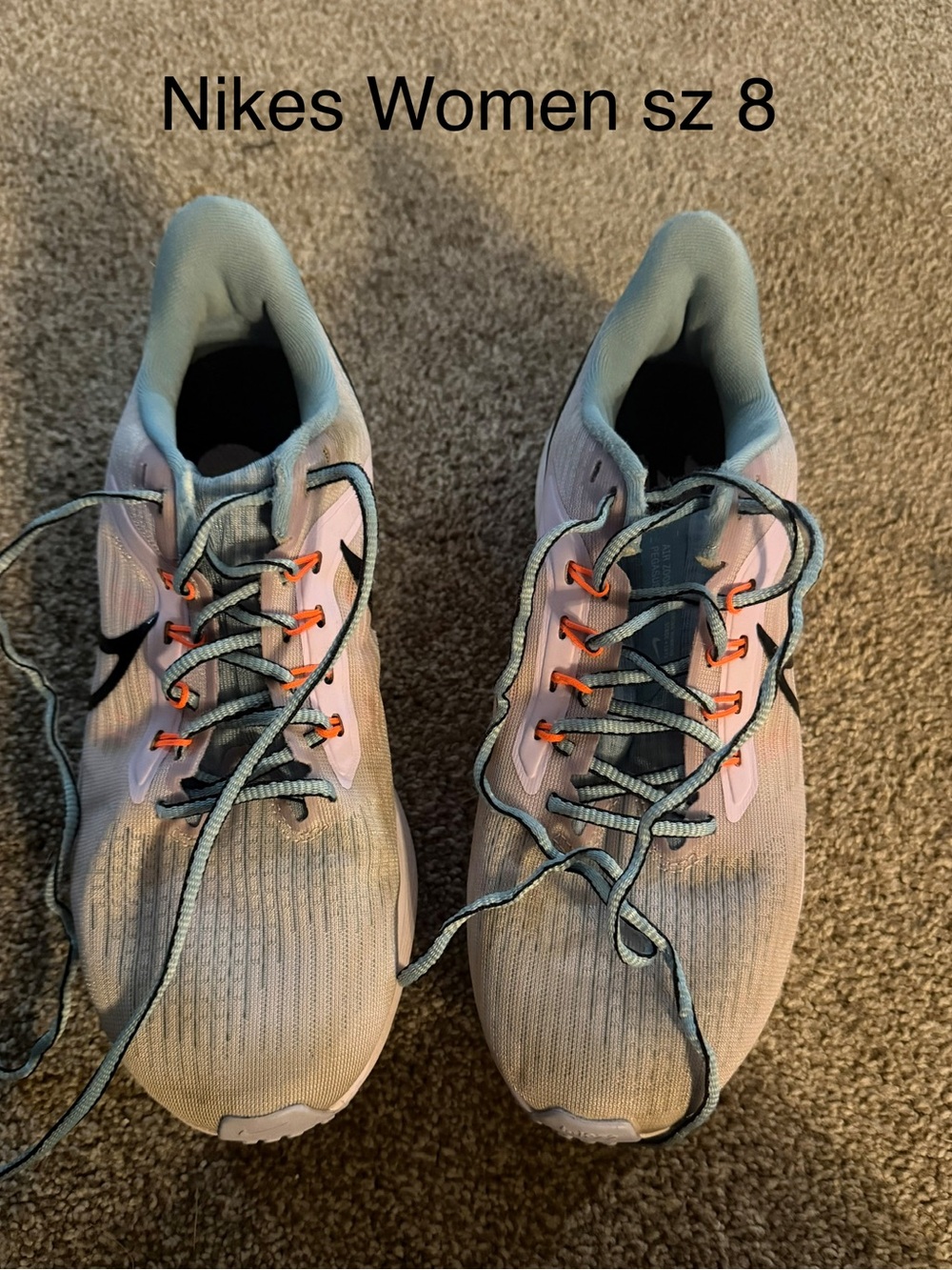 Nike Women Running Shoes - Light Blue/Pink - Size 8 see all pics